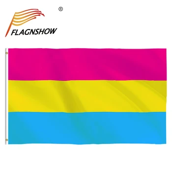 Flagnshow Gay Vlajka 90 x 150 cm Pstruh Veci Pride Lesbičky, Bisexuáli Pansexual LGBT Príslušenstvo Vlajky Doprava Zadarmo 4859