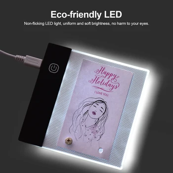 Flip Book Auta s Mini Light Pad LED Lightbox Tablet Dizajn s Otvorom 300 Listov Flipbook Papier na Kreslenie Pauzovací Skicovanie 102468