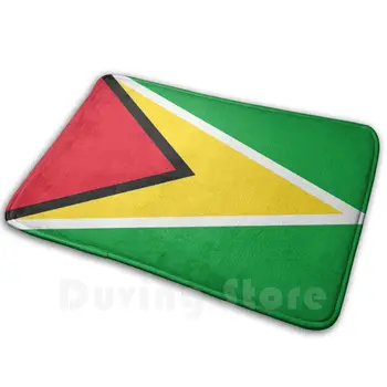 Guyana Vlajka Koberec Koberec Mat Koberec, Vankúš Mäkký Non - Slip Roztomilý Guyana Farba Vlajka Južnej Ameriky, Karibiku Predstavujú