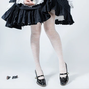 Harajuku kiss z tŕnia Ženy Ultra-tenké Hodváb Osadenie Gotický Dospievajúce Dievča Sladké Lolita pantynose Kolená vysoké Ponožky Cosplay 31502