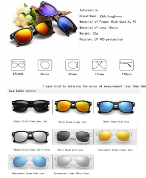 Hot predaj Pohode 2-15 Rokov Deti slnečné Okuliare Slnečné Okuliare pre Deti Chlapci Dievčatá Módne Eyewares Povlak Šošovky UV 400 Ochrana