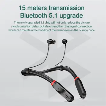 I35 5.1 Stereo In-ear Visí na Krku Športové Headset Bluetooth Slúchadlá 1000 MAh 100 Hodín Životnosti Batérie Pre Inteligentné Telefóny 18315