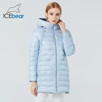 Icebear 2021 nové žien primárne bavlna-čalúnená bunda módne kabát s kapucňou bežné ženské oblečenie GWC20293D