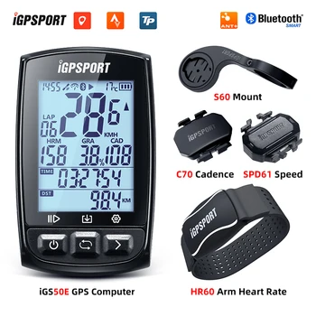 IGPSPORT IGS50E GPS Cyklistické Počítač Bezdrôtový IPX7 Nepremokavé Cyklistické Digitálne Stopky Rýchlomer ANT+ Bluetooth 4.0 počítadlo kilometrov 16138
