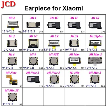 JCD 2 ks reproduktor slúchadla Slúchadlo Pre Xiao Mi 3 4 4C kom 4i 4S 5 5C 5X 5S 5Splus 6 8 8SE Mi Poznámka 2 3 Mix 2 2S Mi3 Mi4 Mi5 Mi6 Mi8