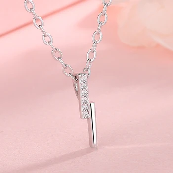 Jednoduché Geometrické Prívesok Náhrdelník Elegantné dámske Svadobné Crystal Clavicle Reťazca Módne Šperky Príslušenstvo