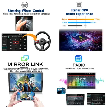 JMCQ 2din Android Auto stereo Rádio Multimediálny Prehrávač Videa Navigácie GPS na Mercedes Benz E trieda E Trieda W211 E200 CLS 02-10 16789