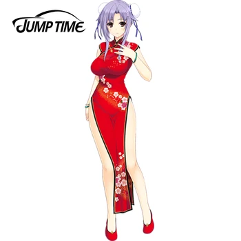 JumpTime 13 cm x 3.7 cm 3D Auto Styling Krásne X Katiónu Anime Auto Okno Odtlačkový JDM Auto Nálepky Sexy Narukawa Hime Obrázok 9139