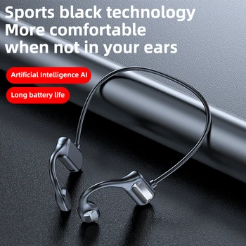 Kostné Vedenie Slúchadlá Bluetooth-kompatibilné Bezdrôtové Športové Slúchadlá Nepremokavé Headset Stereo Hands-free S Mikrofónom Pre Športové 36944