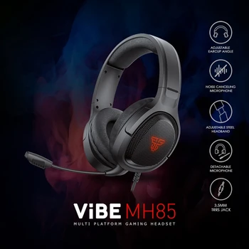 Kvalita FANTECH MH85 Hra Headset Akustické Slúchadlá 2M USB Ľahké Slúchadlá 3,5 mm TRRS Jack Slúchadlá pre PS4/5 Switc 27407