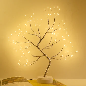 LED Nočné Svetlo Atmosféru Vianočných Noc Čítanie Pre Deti Spálňa Domova USB Rozprávkových Svetiel Stolové lampy Dovolenka osvetlenie 66657