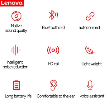 Lenovo X9 Bezdrôtové Slúchadlá Bluetooth 5.0 Touch Control Dynamic HIFI HD Stereo Slúchadlá S Mikrofónom Headset Pre Xiao Mobilný Telefón 33425