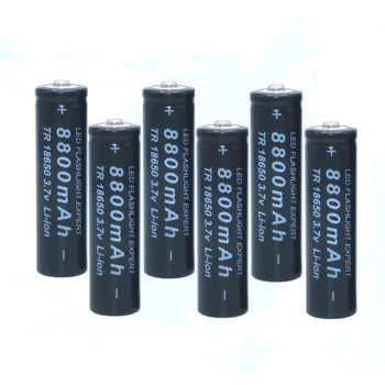 Li-ion 18650 baterias de litio linterna recargable 3,7 v 18650 bateria 8800mah para lalinterna+nabíjačka, USB 39213