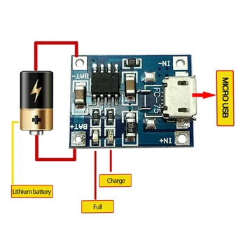 Lítiové Batérie, Nabíjanie Rada Nabíjačku Modul 5V 1A S Ochranou Typ-c/Micro/Mini USB Upraviť Súčasné Vyspelé Plnenie Čip