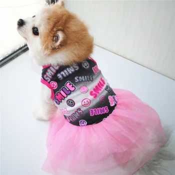 Malý pes, psie oblečenie, štyri ročné obdobia sladké čipky bez rukávov princezná šaty sladká princezná šaty pes čivava šteňa pet mačka kostým 8506
