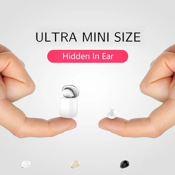 Mini Bezdrôtové Slúchadlá Neviditeľné Bluetooth Slúchadlo Tlačidlo Ovládací Slúchadlá 3D Stereo Hudby Vodotesné Slúchadlá S Mikrofónom 16079