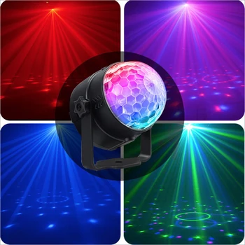 Mini Rgb Aktivované Zvukom Rotujúce Disco Ball Dj Party Svetlo Led Malé Magic Ball Svetlo Mini Usb Rotujúce Svetlo, Hviezdna Noc
