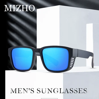 MIZHO Vintage Polarizované slnečné Okuliare Mužov UV Ochrany Klasické Značky Ženy Okuliare Steampunk Námestie Povlak Jazdy Okuliarov Odtiene