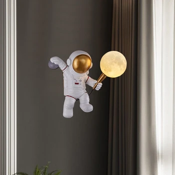 Moderné Astronaut Nástenné Svietidlo Art Deco Živice Lampa LED Steny, Spálne, Čítanie Tvorivé Obývacia Izba, Podkrovie Dekorácie Priestor Muž Nástenné svietidlo 46544