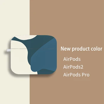 Morandi Silikónové puzdro pre Airpods Pro Ochranné Slúchadlá Kryt pre Apple Airpods 1 2 Bezdrôtovej Náhlavnej súpravy Bluetooth Slúchadlá Prípade