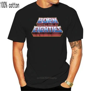 Muži 80s T-shirt Narodil sa V Osemdesiatych rokoch 3D Písmeno Topy Tees Grafické Tričko Bavlnené Tričko Čierne Oblečenie Letné Rekreačné Chic