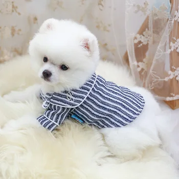 Módne Luxusné Pet Oblečenie Pes, Mačka Pruhované Pyžamo pre Malé Psy Tričko Šteňa Oblečenie 39810