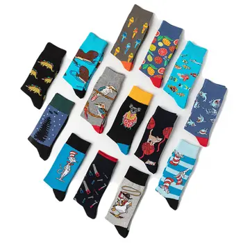 Na jar a na Jeseň Trend Ulici Karikatúra Osobnosť Skateboard Ponožky Muž Bavlna Anime Pár Dlhé Trubice Posádky Zábava Ponožky Horor 24087