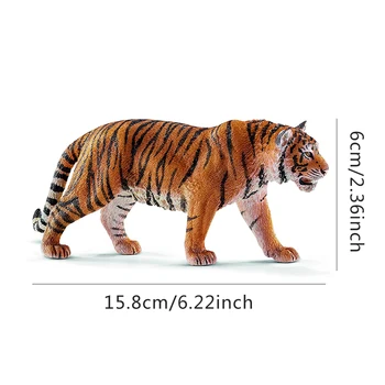 Novinka 6.2 palcový Tiger Údaje 14729 Divoký Život Zvierat Vzdelávacie Tvor Figúrka PVC Vzdelávacie Divoký Život Figúrka Bábiky Hračky