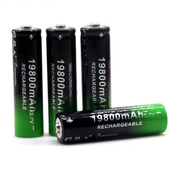 Nové 18650 Li-Ion batéria 19800mah nabíjateľná batéria 3.7 V, pre LED blesk blesk alebo elektronických zariadení, kontakty batérie 17466