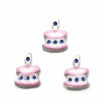 Nové Dorazí 10pcs/veľa Kúzla tortu Plávajúce zobrazili kľúčové tlačidlá pre Plávajúce Pamäť prívesok charms Lockets DIY Šperky 981
