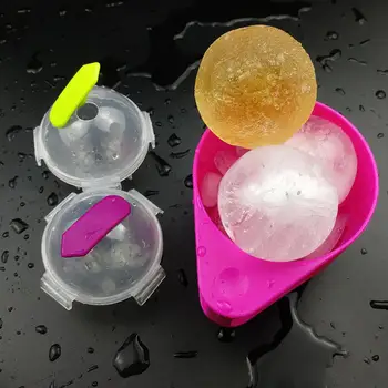 Nové Kolo Loptu Ice Cube Formy DIY Ice Cream Maker Silikónové Ice Plesne Whisky Ľad, Zásobník na Bar Nástroj Kuchyňa Gadget Príslušenstvo