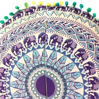 Nové NOVÉ Mandala Vytlačené Polyesterových Vlákien Vankúš s Strapce Vankúš Domova Christams Valentiens je Jej Darček