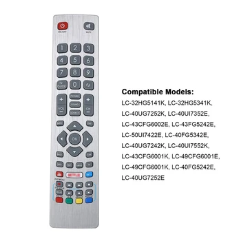 Nové Originálne TV Diaľkové Ovládanie Pre Sharp Aquos Smart LED TV IR Diaľkový ovládač Kompatibilný s LC-32HG5141K LC-40UI7552K 14845