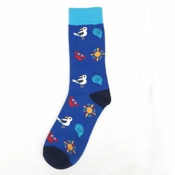 Nový Produkt Creative Bežné Umenie Žakárové Ženy, Mužov Ponožky Osobnosti Cartoon Zvierat Vták Prúžok Geometrie Harajuku Módne Meias