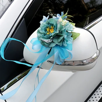 Nový Umelý Kvet Svadobné Auto Dekorácie, Remeselné Udalosti Príslušenstvo Dverí Rukoväť Ornament Dodávky Pre Svadbu 43460