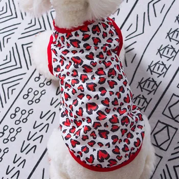 Oblečenie pre psy Malých Psov Cat T-shirt Roztomilý Vytlačené Pruhovaný Pet Vesta bez Rukávov Psa Tričko Letné Oblečenie francúzsky Buldog Odevy 44758