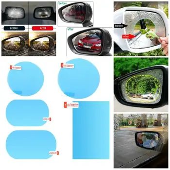 Ochranné Auto Dážď Film Spätné Zrkadlo Anti Fog Film Membrány Anti-glare Nepremokavé Rainproof Auto Bočné Okno HD Bezpečnejšie Nálepky