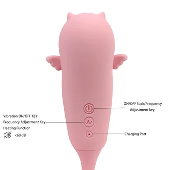 OLO Kúrenie Pošvy Sania Vibrátor Bulík Stimulátor Klitorisu Vibračné Vajíčko Orálny Sex Nositeľné Vibrátor G-Spot Vibrátor 13887