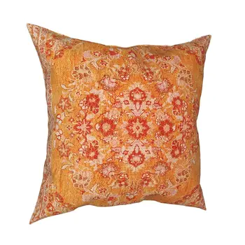 Orange České Berberské Tradičné Marocký Vankúš Kvetinové Dekorácie Vankúš Hodiť Vankúš pre Auto Polyester