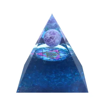 Orgonite Pyramídy Ametyst Crystal Oblasti S Obsidian Prírodné Cristal Kameň Orgone Energetické Liečenie Reiki Čakra Násobiteľ 7622