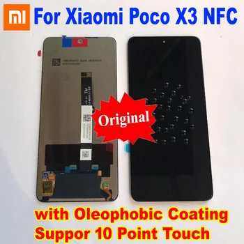Originál NOVÉ Pre Xiao Poco X3 NFC X3Pro LCD Displej Dotykový Panel Obrazovky Digitalizátorom. Montáž Skla Senzor Mobile Pantalla + Rám