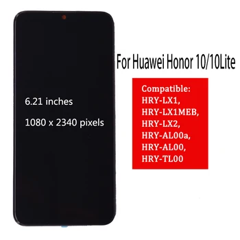 Originálne Pre Huawei Honor 10 lite LCD Displej s Dotykovým displejom Digitalizátorom. S montážou Rámu Pre česť 10i HRY-LX1 LCD