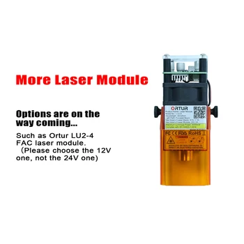 Ortur Laser Master 2 Laserové Rytec 32-bitové MCU + LU2-4 Druhej Generácie FAC Pevné Zaostrenie Laser Modul Nový Ochrana Očí Dizajn