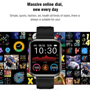 P2 2021 Smart Hodinky Vodotesné Fitness Sport Sledujte Srdcovej frekvencie Tracker Hovoru/Správy Pripomienka Bluetooth Smartwatch Pre Android IOS 23487
