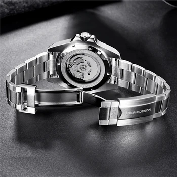 PAGANI DIZAJN 40 mm Automatické Mužov náramkové hodinky z Nerezovej Ocele, Vodotesné NH35A Mechanické Hodinky Top Značky Sapphire Sklenené Hodiny