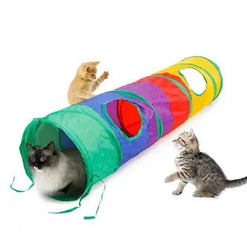 Praktické Mačka Tunel Pet Trubice Skladacie Hrať Hračka Krytý Vonkajší Mačiatko, Šteňa, Hračky pre Puzzle Výkone Skrýva Školenia a R