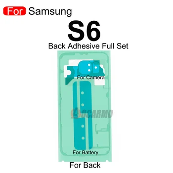 Pre Samsung Galaxy S6 Okraji Plus S6 Okraji+ Predný Rám Lcd Displeja Vodotesný Nálepky Zadný Kryt Lepidlo Batérie Lepidlo Náhradné