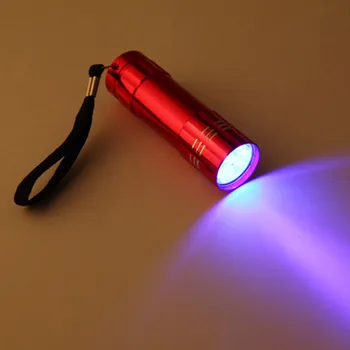 Prenosné 395nm Ultrafialové 9 LED Baterka Pochodeň Svetla Nepremokavé Hliníkové Svietidlo Vonkajšie Prenosné Taktické Svietidlá Nástroj, UV Lampa