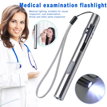 Prenosné Lekárske Baterka Vrecko na Pero Svetlo LED Baterky Lampy USB Nabíjateľné Baterky Ošetrujúci Lekári Prvej Pomoci Camping MDD88 42780