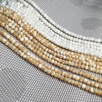 Prírodné shell perly Stĺpec tvar Punč voľné korálky izolácie guľôčok pre Šperky, Takže DIY náramok, náhrdelník Príslušenstvo